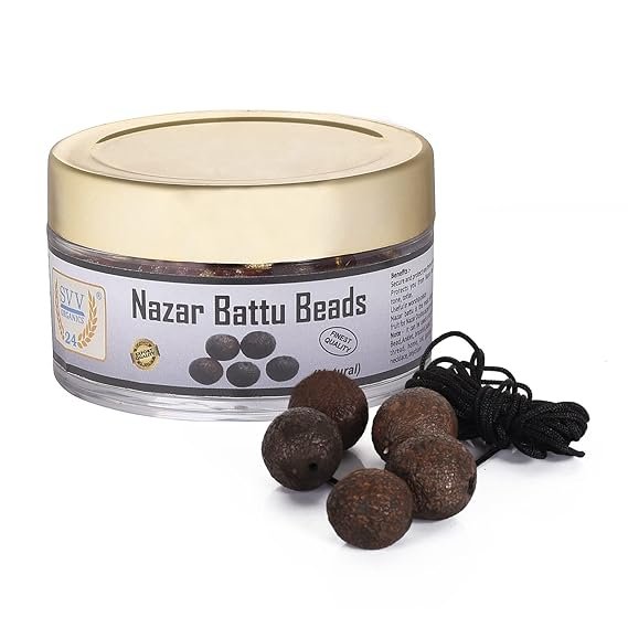 SVV ORGANICS 24 Natural Nazar Battu Protection from & Black Magic Evil Eye for Men/Women 5 pcs Pack of 1