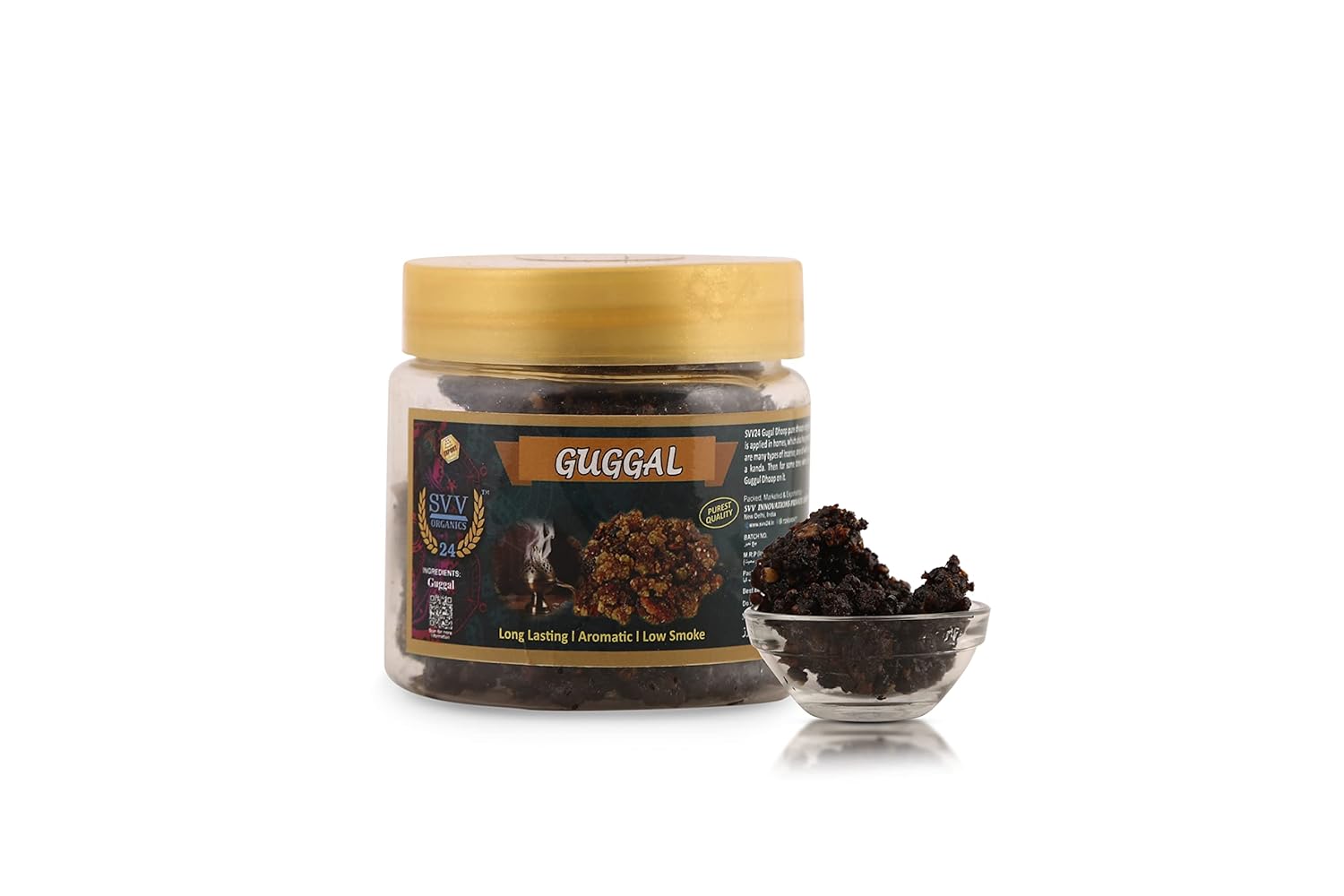 SVV24 Guggal | Guggall Dhoop | Natural Guggall for Dhuni or Havan (Pack of 1-100g)