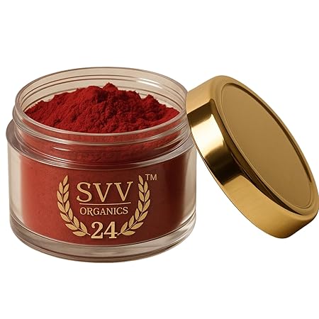 Kumkum Powder & Sindoor | Lead-Free Red Vermilion for Puja, Tilak & Tika | Organic, Skin-Friendly Roli for Daily Worship & Festivals | 30 Grams