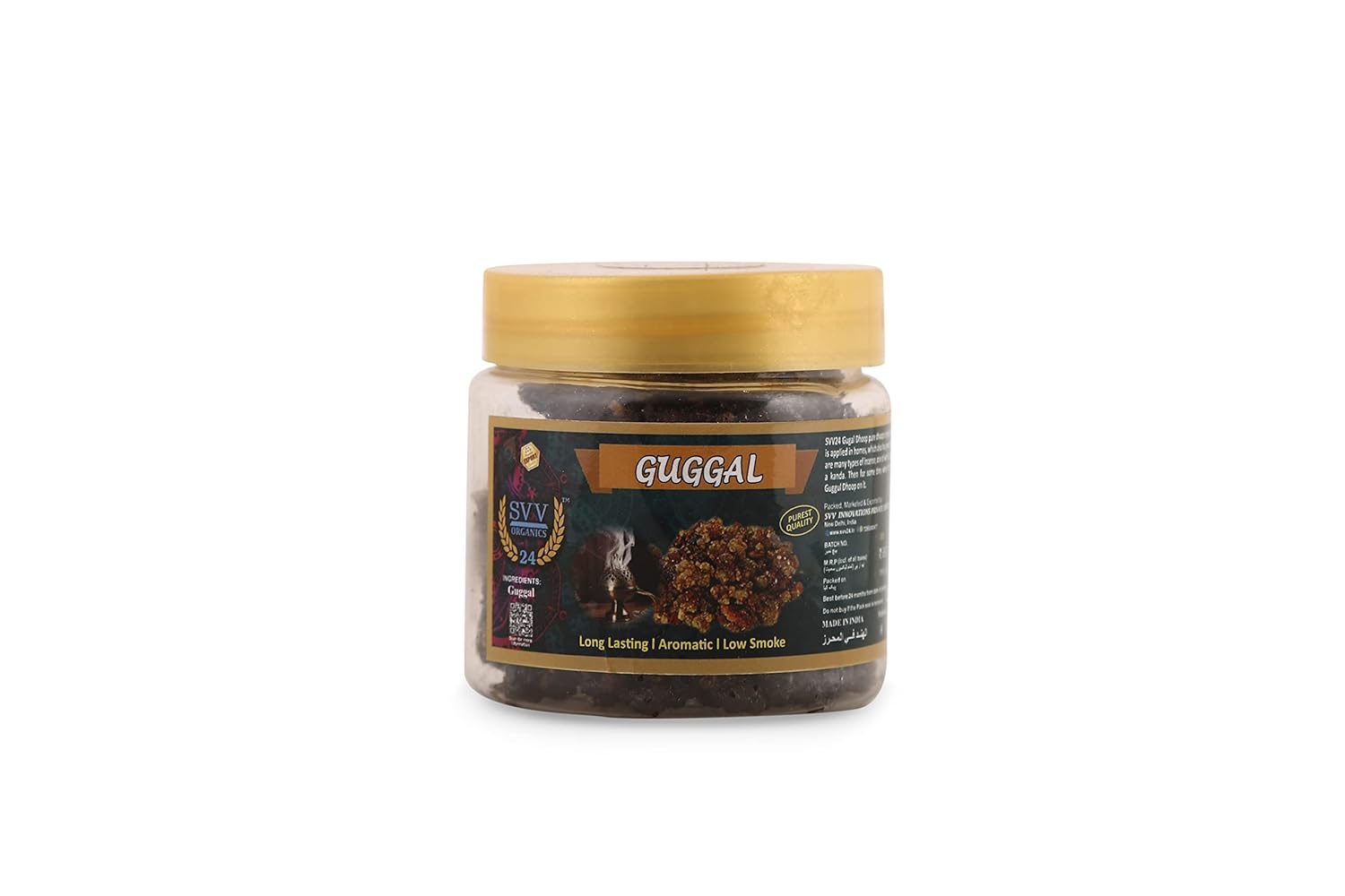 SVV24 Guggal | Guggall Dhoop | Natural Guggall for Dhuni or Havan (Pack of 1-100g)