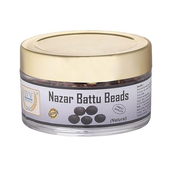 SVV ORGANICS 24 Natural Nazar Battu Protection from & Black Magic Evil Eye for Men/Women 5 pcs Pack of 1