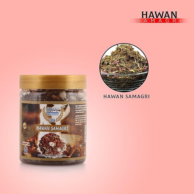 SVV24 Hawan Samagri | 100% Pure & Natural Pooja Essentials – 200g Pack