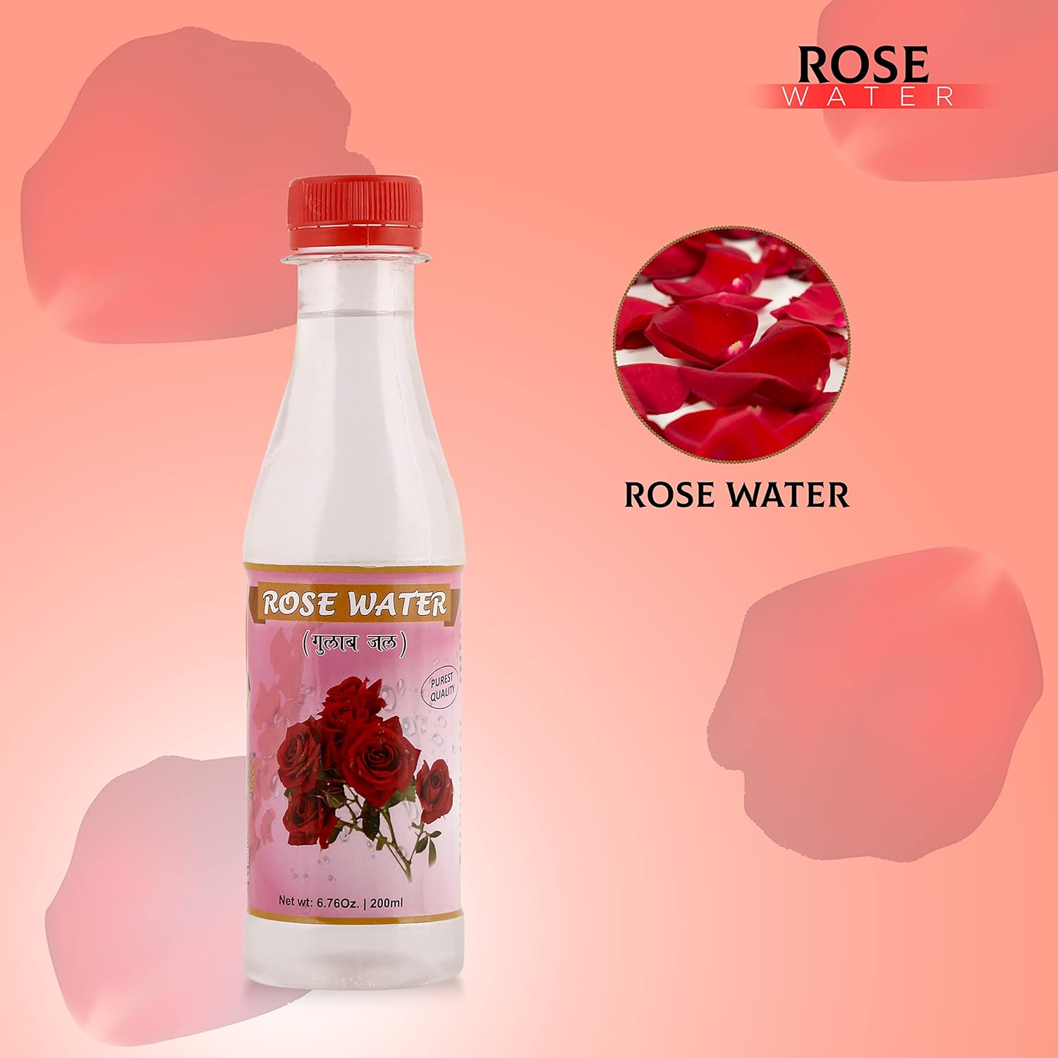 SVV24 Rose Water | Rose Water for Face | Pure Rose Water With No Paraben (Pack of 1-200ml)
