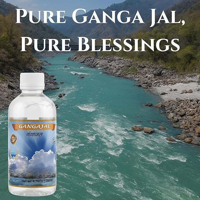 SVV24 Gangajal | Pure and Original Gangajal | Ganga Water | Gangajal from Har Ki Pauri (Pack of 1-200ml)
