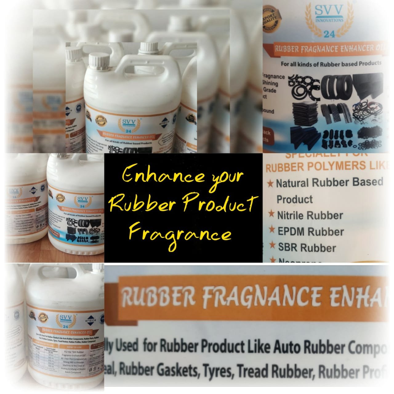 Rubber Fragrance Enhancer Oil | Rubber Fragrance | Premium Fragrance | Pack of 5 Ltr Can |